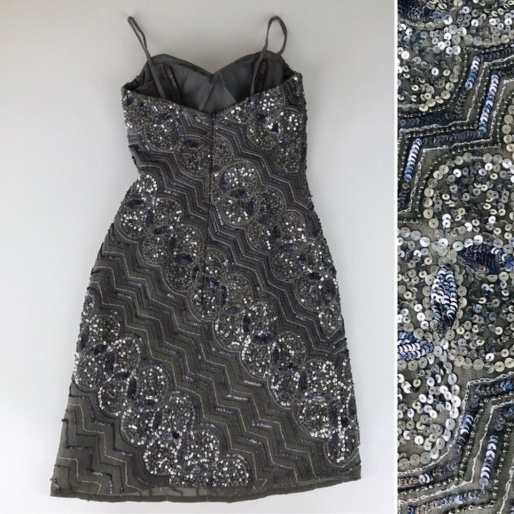 Scala Sequin Beaded Embellished Chain Metallic St… - image 6